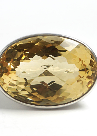 Citrine Bold Basic Ring